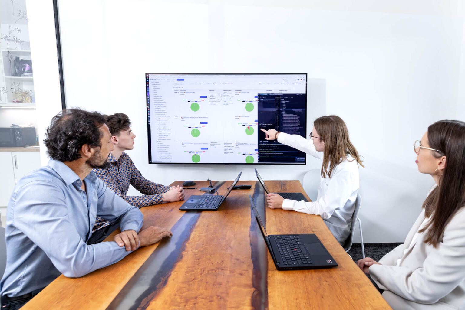 KLueger digital gemeinsame Team-Besprechung mit TV